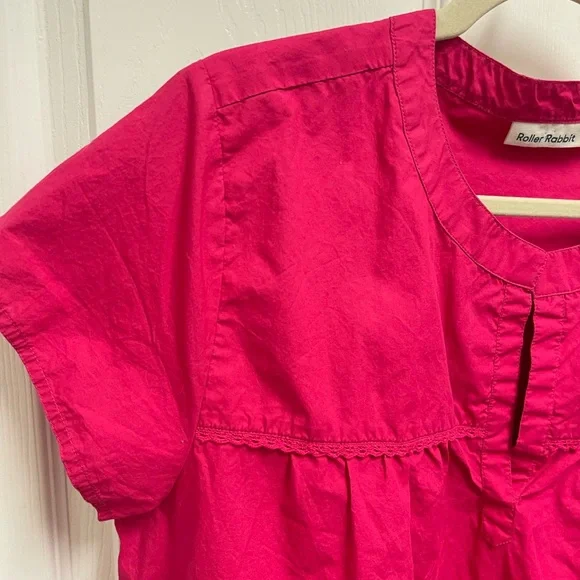 Roller Rabbit Raspberry Pink Tiered Dress - Picture 4 of 10